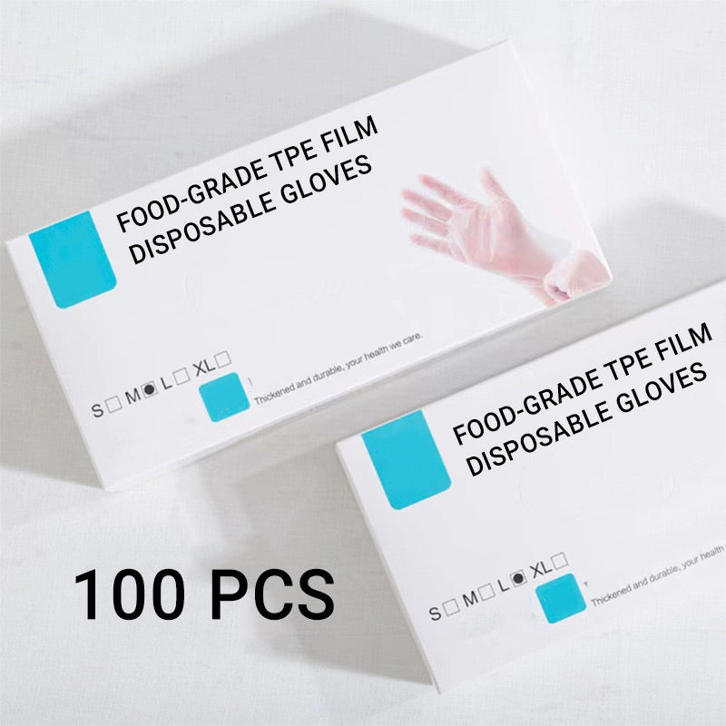 🔥Food Grade Transparent Thickened Disposable Gloves