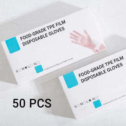 🔥Food Grade Transparent Thickened Disposable Gloves