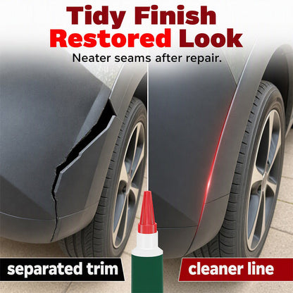 🥳2026 HOT SALE🥳💞50K+ SOLD! 🚗🔧 50% OFF! WORTHBOOTH Bumper Repair Adhesive – Precision nozzle for trim, edge & gap repairs. White formula blends with most bumpers. lowest price online! 🛡️✨