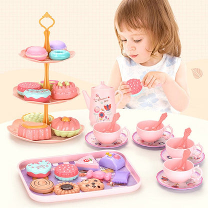 🦄☕️ Tea parties are serious business — 17 desserts, 4 cups, a teapot, and a rainbow castle. Safe, non-toxic, and portable. Let the imagination pour. ✨