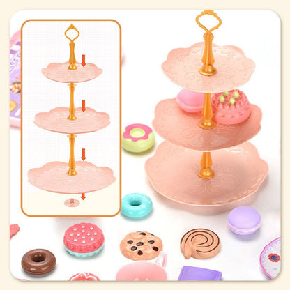 🦄☕️ Tea parties are serious business — 17 desserts, 4 cups, a teapot, and a rainbow castle. Safe, non-toxic, and portable. Let the imagination pour. ✨