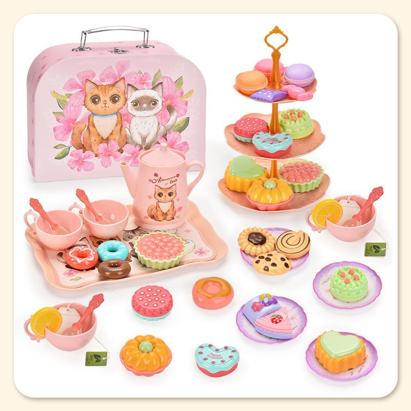 🦄☕️ Tea parties are serious business — 17 desserts, 4 cups, a teapot, and a rainbow castle. Safe, non-toxic, and portable. Let the imagination pour. ✨