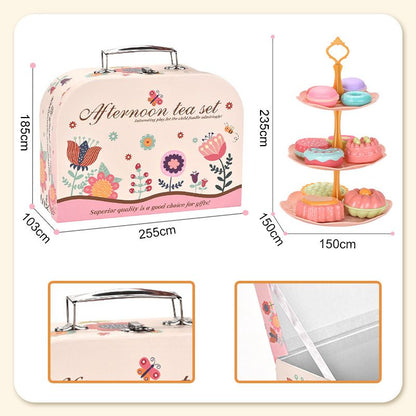 🦄☕️ Tea parties are serious business — 17 desserts, 4 cups, a teapot, and a rainbow castle. Safe, non-toxic, and portable. Let the imagination pour. ✨