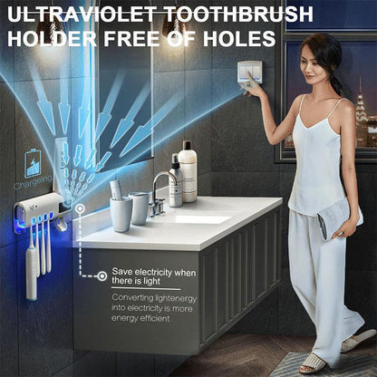 🚿Wall-Mounted UV Toothbrush Sanitizer & Holder