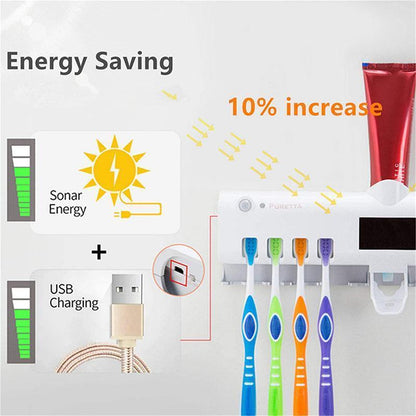 🚿Wall-Mounted UV Toothbrush Sanitizer & Holder