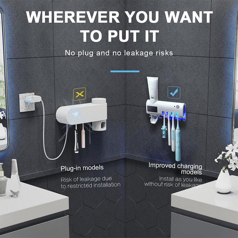 🚿Wall-Mounted UV Toothbrush Sanitizer & Holder