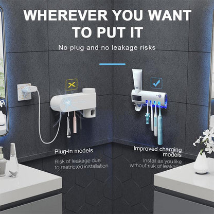 🚿Wall-Mounted UV Toothbrush Sanitizer & Holder