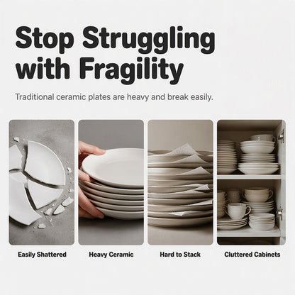 Unbreakable Wheat Straw Dinner Plates