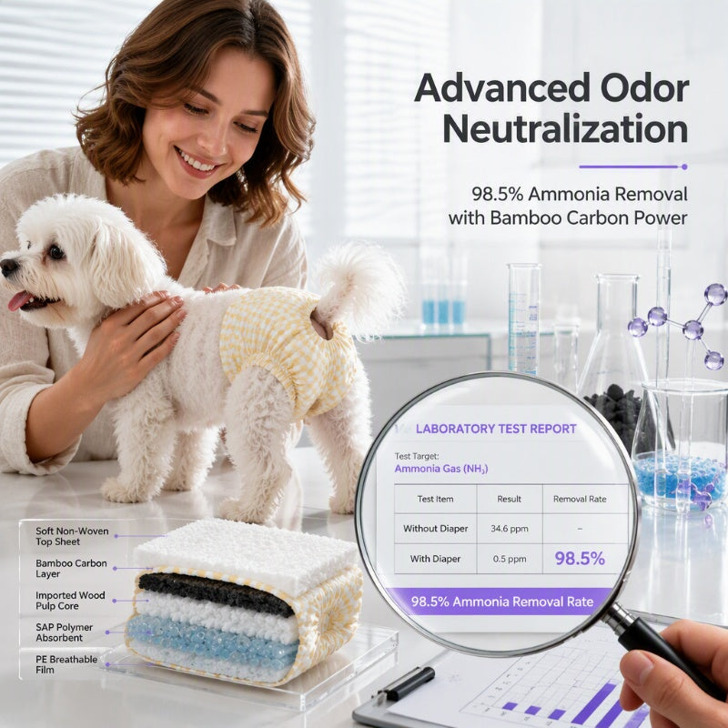 Ultra-Absorbent Breathable Disposable Pet Diapers