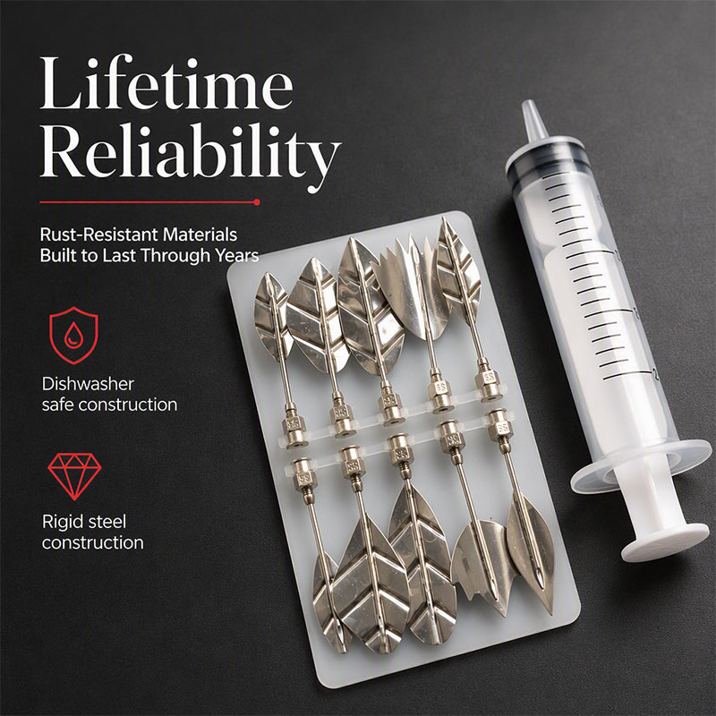 Professional 3D Jelly Art Kit‑ 304 Stainless Steel 10‑Piece Floral Gelatin Art Tools with Syringe, DIY 3D Flower Jelly Cake Decorating Set for Pastry & Baking Lovers