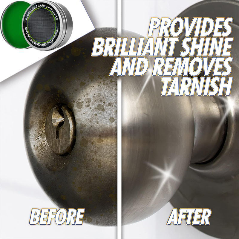 All-Purpose Mirror Shine Metal Wax Polish – Removes oxidation & fingerprints, smooths scratches & dull spots. Leaves protective wax coating – repels water, dust & rust. Works on all metals