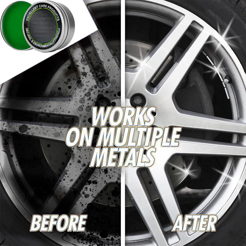 All-Purpose Mirror Shine Metal Wax Polish – Removes oxidation & fingerprints, smooths scratches & dull spots. Leaves protective wax coating – repels water, dust & rust. Works on all metals