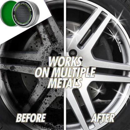 All-Purpose Mirror Shine Metal Wax Polish – Removes oxidation & fingerprints, smooths scratches & dull spots. Leaves protective wax coating – repels water, dust & rust. Works on all metals