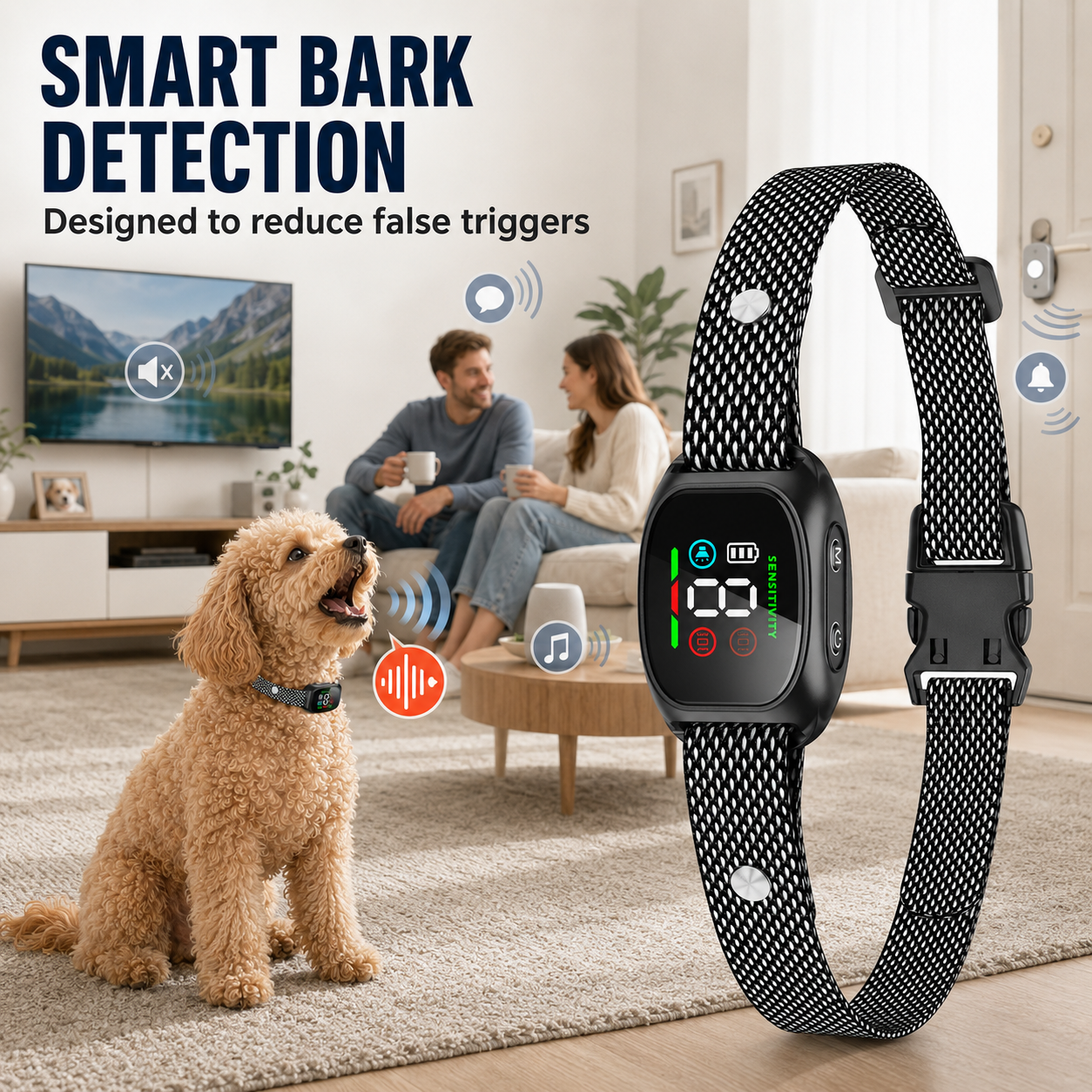 ⭐ Bestseller! No-shock anti-bark collar – beep & vibration modes, IP67 waterproof. Fits all sizes. 🐕✨
