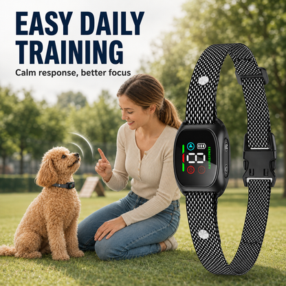 ⭐ Bestseller! No-shock anti-bark collar – beep & vibration modes, IP67 waterproof. Fits all sizes. 🐕✨