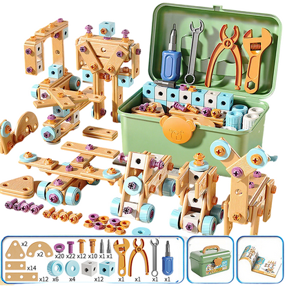 🔧 LIMITED‑TIME 50% OFF! ⚡Children's Educational DIY Toy Tool Kit – Electric Drill, Portable Storage Case ✨