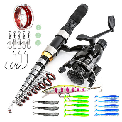 Lure rod and reel set