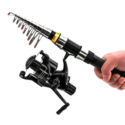 Lure rod and reel set