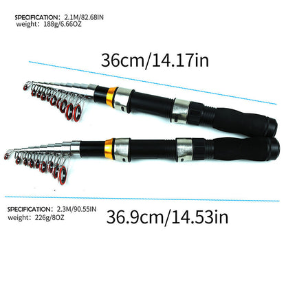 Lure rod and reel set