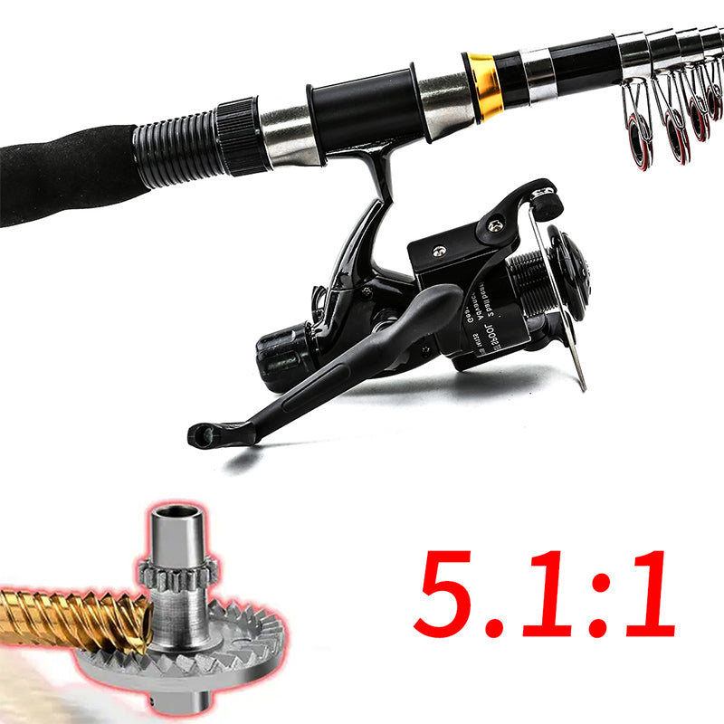Lure rod and reel set