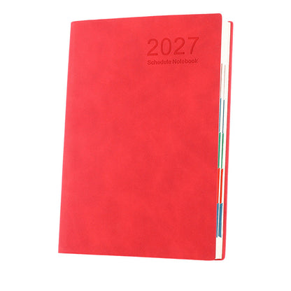 📔50% OFF NOW! 2027 Minimalist Daily Planner Notebook‑ 365‑Day Layout Journal, Lay‑Flat Binding Ink‑Proof Paper PU Cover Agenda for Time Management
