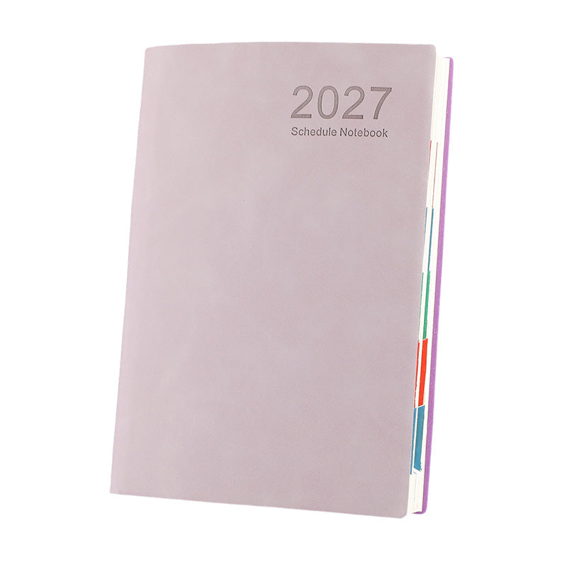 📔50% OFF NOW! 2027 Minimalist Daily Planner Notebook‑ 365‑Day Layout Journal, Lay‑Flat Binding Ink‑Proof Paper PU Cover Agenda for Time Management