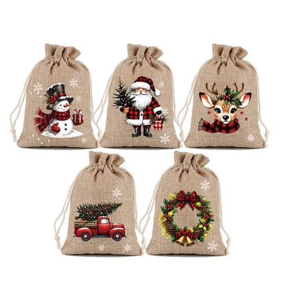 ⏰Christmas Drawstring Gift Bags