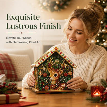 🎄  HOT SALE 50% OFF🎅 3D Pearl Art Christmas Kit — Sparkling DIY Holiday Decor