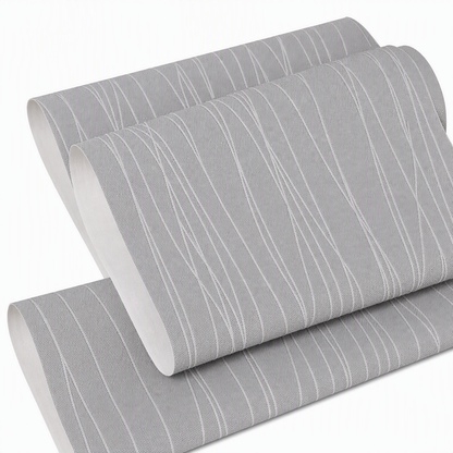 ⏳Limited-time 50% off⏰Thickened Non Woven Self Adhesive Wallpaper with 3D Textured Stripe Pattern for Bedroom and Living Room Background Wall 53cm x 1m🏵️🧱