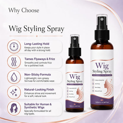 Long-Lasting Anti-Frizz Wig Styling Spray
