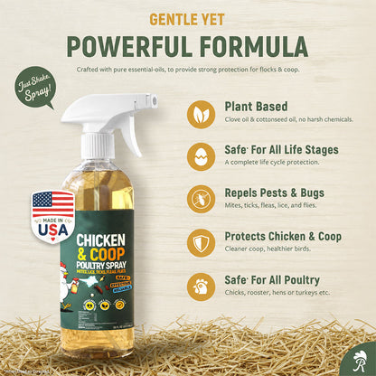 📢📢LIMITED-TIME 50% OFF!⚡🐔Poultry & Chicken Coop Mite and Lice Spray❄️