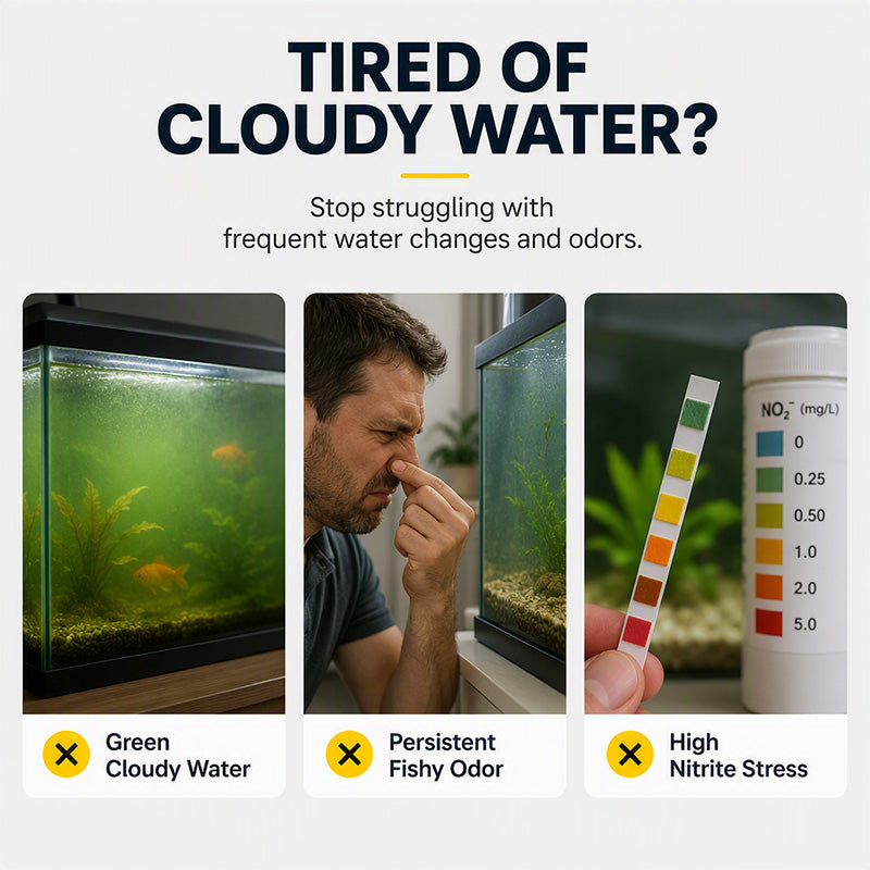 🥳HOT SALE🥳💞50K+ SOLD! Aquarium Tablets – From £8.99! 50 tablets, nitrifying bacteria & clear water. Less maintenance – grab yours! ✅
