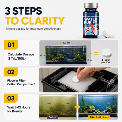 🥳HOT SALE🥳💞50K+ SOLD! Aquarium Tablets – From £8.99! 50 tablets, nitrifying bacteria & clear water. Less maintenance – grab yours! ✅