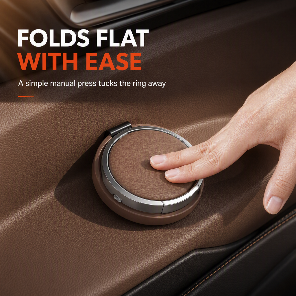 Universal Foldable Car Cup Holder with Hook, Space-Saving Vehicle Drink Holder for Bottles, Coffee Cups & Tumblers