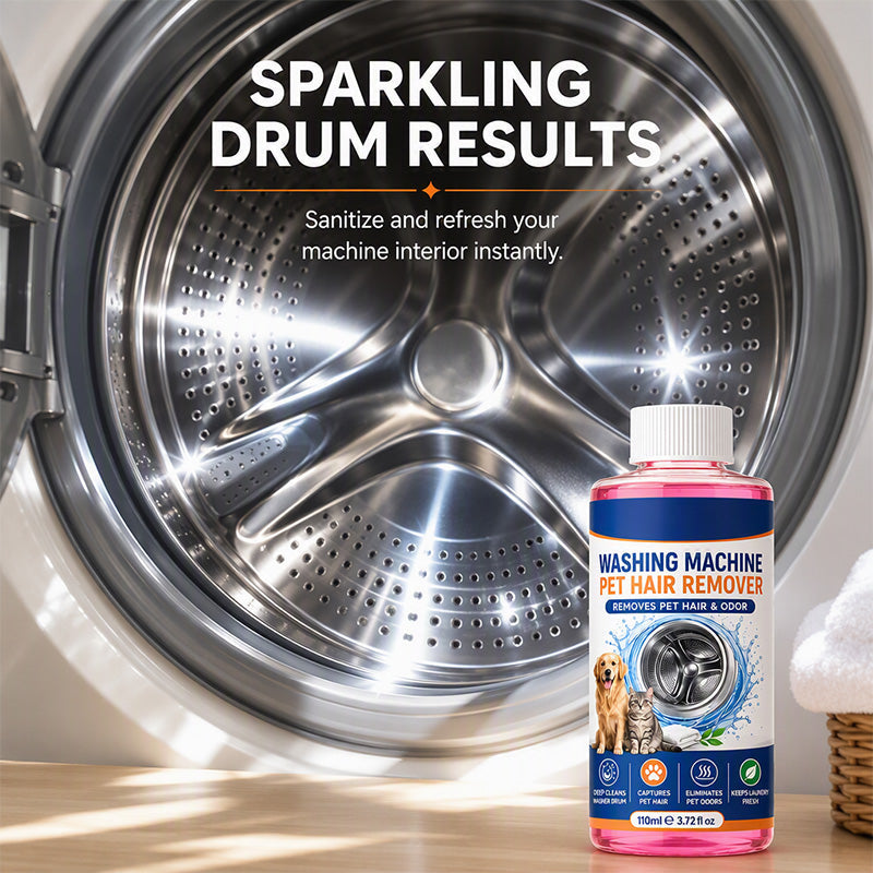 Deep Clean Washers Instantly! No-Odor 4-in-1 Pet Hair Laundry Cleaner