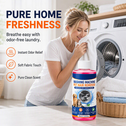 Deep Clean Washers Instantly! No-Odor 4-in-1 Pet Hair Laundry Cleaner