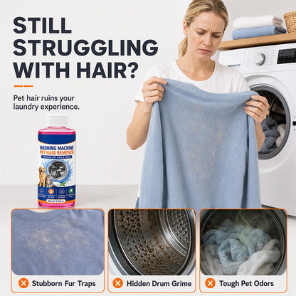 Deep Clean Washers Instantly! No-Odor 4-in-1 Pet Hair Laundry Cleaner