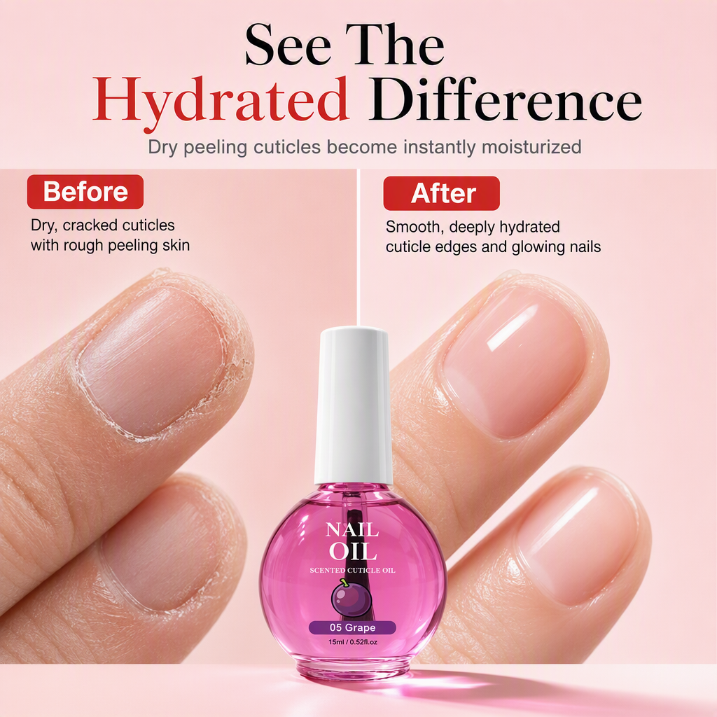 🥳 Hot Sale! 🥳💞 Over 10,000 sold! Cuticle Care Oil—Deeply moisturizing, available in 6 scents, and comes with a precision brush. Get healthy, beautiful nails—hurry and grab yours now! ✅