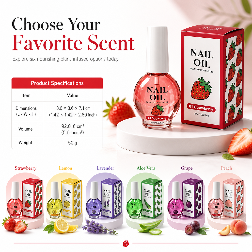 🥳 Hot Sale! 🥳💞 Over 10,000 sold! Cuticle Care Oil—Deeply moisturizing, available in 6 scents, and comes with a precision brush. Get healthy, beautiful nails—hurry and grab yours now! ✅