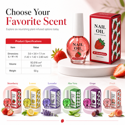 🥳 Hot Sale! 🥳💞 Over 10,000 sold! Cuticle Care Oil—Deeply moisturizing, available in 6 scents, and comes with a precision brush. Get healthy, beautiful nails—hurry and grab yours now! ✅