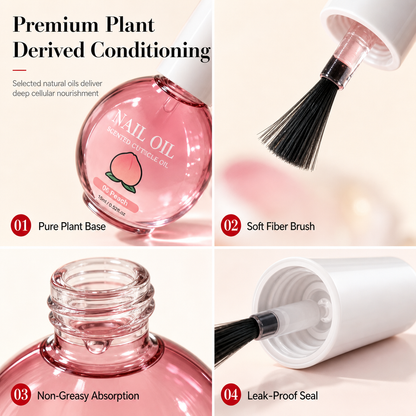🥳 Hot Sale! 🥳💞 Over 10,000 sold! Cuticle Care Oil—Deeply moisturizing, available in 6 scents, and comes with a precision brush. Get healthy, beautiful nails—hurry and grab yours now! ✅