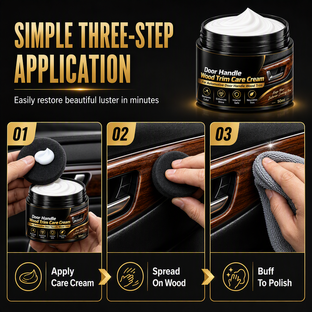 🔥Hot🔥-Car Interior Wood Trim Restoration Cream