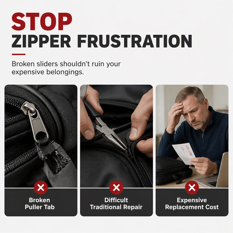 🥳HOT SALE🥳💞10K+ SOLD! Zipper Pull – From £7.99! Snap-on, no tools & durable alloy. Fix zippers fast – grab yours! ✅