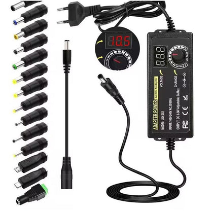 ⏰ Adjustable 3V-24V 3A Universal AC/DC Power Adapter With Digital Display 🔋