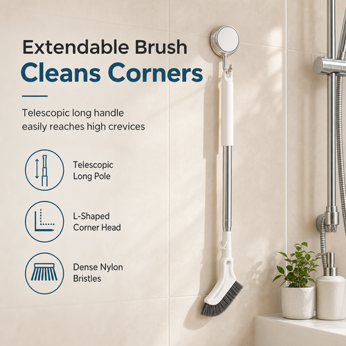 🔥Multifunctional Extendable Long Handle Floor Scrub Brush