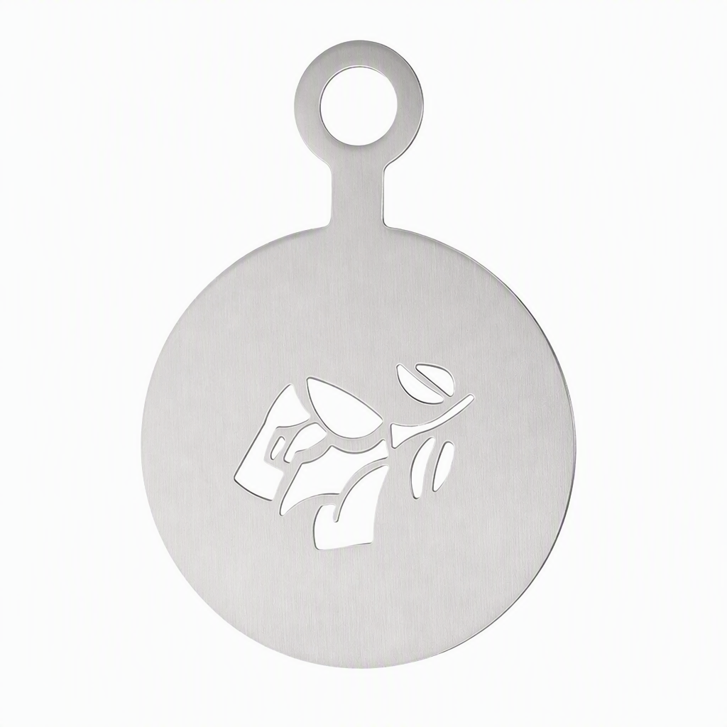 Stainless Steel Coffee Latte Art Stencil Template