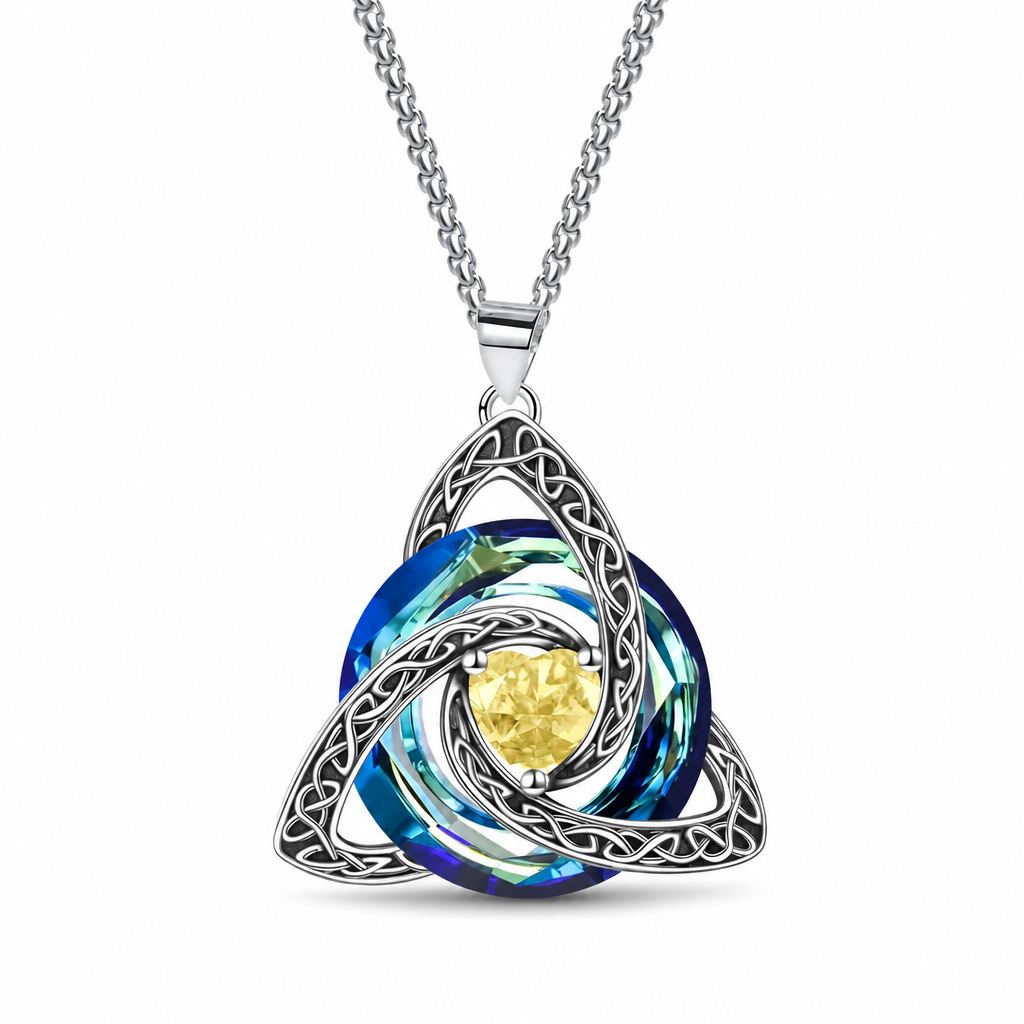 ⏳🔥LIMITED-TIME 50% OFF! ⏰Women's Celtic Knot Birthstone Pendant Necklace🌀📿