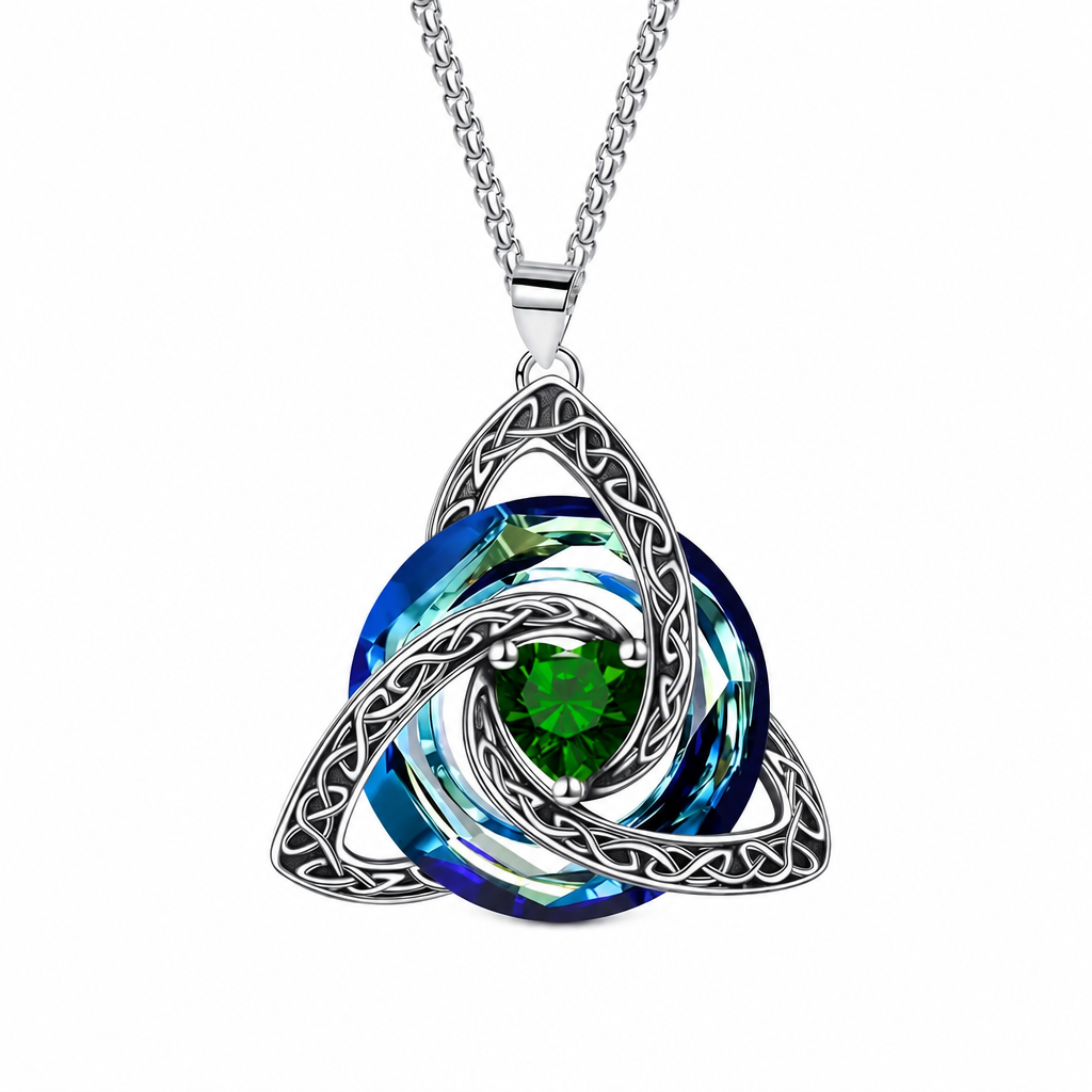 ⏳🔥LIMITED-TIME 50% OFF! ⏰Women's Celtic Knot Birthstone Pendant Necklace🌀📿