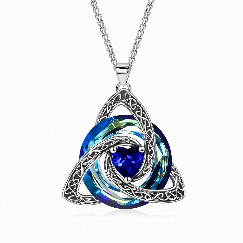 ⏳🔥LIMITED-TIME 50% OFF! ⏰Women's Celtic Knot Birthstone Pendant Necklace🌀📿
