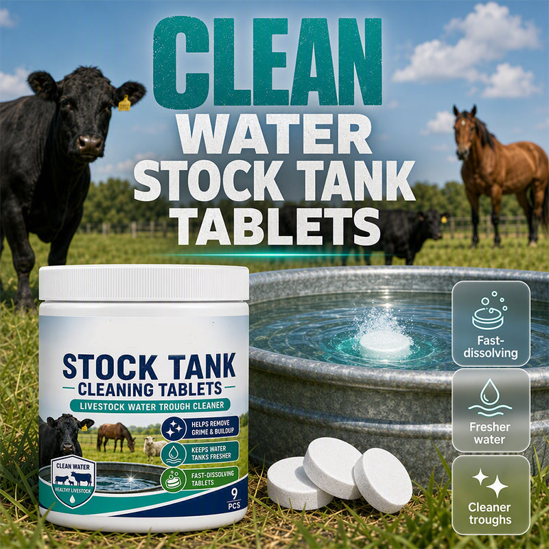 🥳HOT SALE🥳💞49K+ SOLD! Stock Tank Tablets –  Fast-dissolving, easy drop-in & fresher water. Farm care – grab yours! ✅
